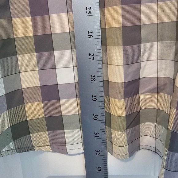 Columbia Omni Wick Short Sleeve Button Up Shirt Mens XXL Gray Plaid Cool - Picture 8 of 10